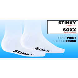 SneakFreaxx Chaussettes STINKY SOXX Blanc-Jaune